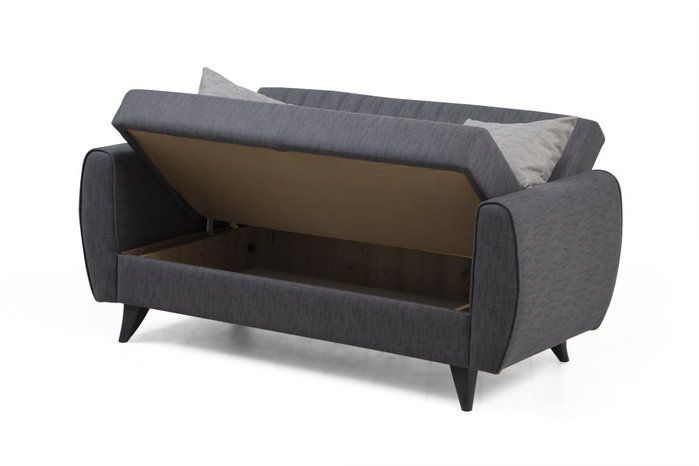 Atelier Del Sofa Sofá Cama de 2 Plazas Alkon - Dark Grey